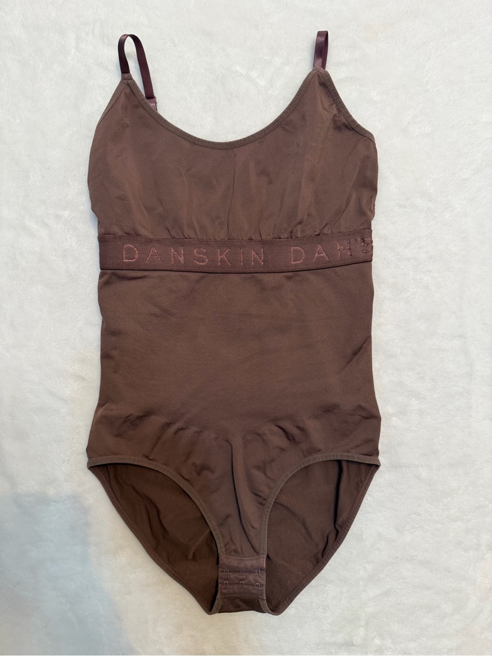 Danskin Intimates Women’s Seamless Shaping Bodysuit Brown L